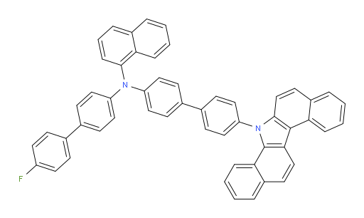 N-(4'-(7H-dibenzo[a,g]carbazol-7-yl)-[1,1'-biphenyl]-4-yl)-N-(4'-fluoro-[1,1'-biphenyl]-4-yl)naphthalen-1-amine