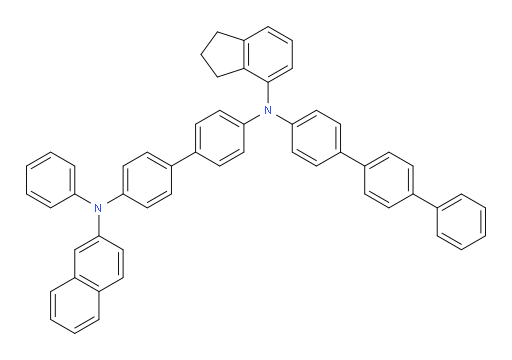 N4-([1,1':4',1''-terphenyl]-4-yl)-N4-(2,3-dihydro-1H-inden-4-yl)-N4'-(naphthalen-2-yl)-N4'-phenyl-[1,1'-biphenyl]-4,4'-diamine