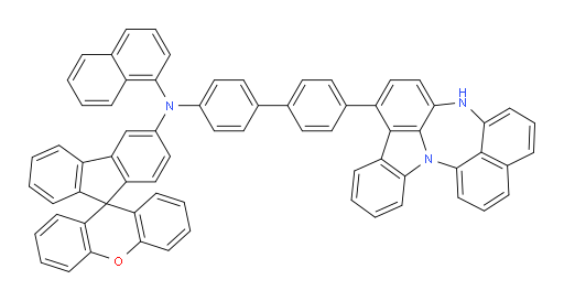 N-(4'-(4H-naphtho[1',8':5,6,7][1,4]diazepino[3,2,1-jk]carbazol-7-yl)-[1,1'-biphenyl]-4-yl)-N-(naphthalen-1-yl)spiro[fluorene-9,9'-xanthen]-3-amine