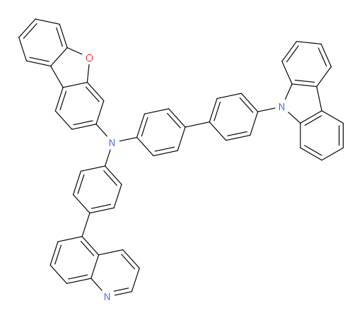 N-(4'-(9H-carbazol-9-yl)-[1,1'-biphenyl]-4-yl)-N-(4-(quinolin-5-yl)phenyl)dibenzo[b,d]furan-3-amine