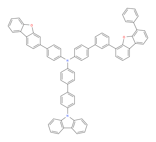 N-(4'-(9H-carbazol-9-yl)-[1,1'-biphenyl]-4-yl)-N-(4-(dibenzo[b,d]furan-3-yl)phenyl)-3'-(6-phenyldibenzo[b,d]furan-4-yl)-[1,1'-biphenyl]-4-amine