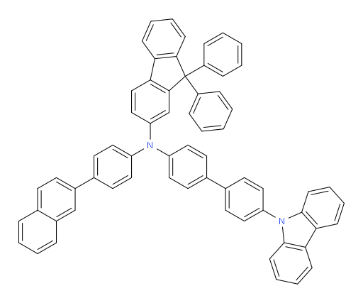 N-(4'-(9H-carbazol-9-yl)-[1,1'-biphenyl]-4-yl)-N-(4-(naphthalen-2-yl)phenyl)-9,9-diphenyl-9H-fluoren-2-amine