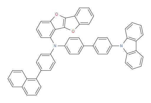 N-(4'-(9H-carbazol-9-yl)-[1,1'-biphenyl]-4-yl)-N-(4-(naphthalen-1-yl)phenyl)benzofuro[3,2-b]benzofuran-4-amine