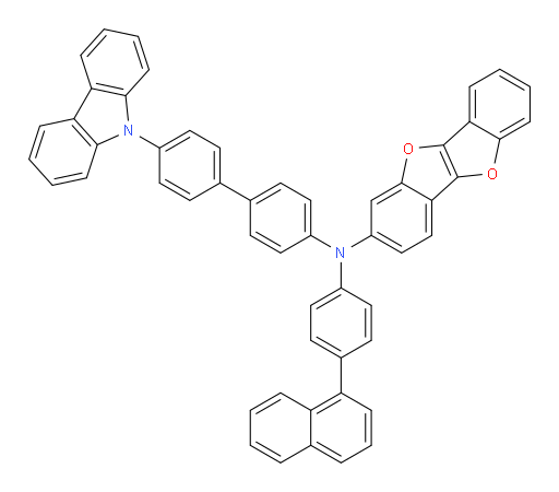 N-(4'-(9H-carbazol-9-yl)-[1,1'-biphenyl]-4-yl)-N-(4-(naphthalen-1-yl)phenyl)benzofuro[3,2-b]benzofuran-2-amine