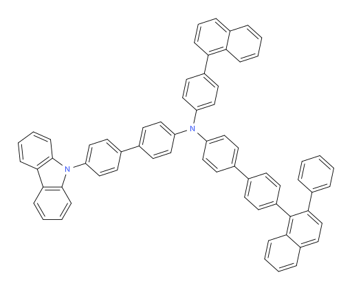 N-(4'-(9H-carbazol-9-yl)-[1,1'-biphenyl]-4-yl)-N-(4-(naphthalen-1-yl)phenyl)-4'-(2-phenylnaphthalen-1-yl)-[1,1'-biphenyl]-4-amine