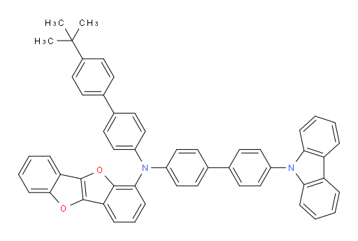 N-(4'-(9H-carbazol-9-yl)-[1,1'-biphenyl]-4-yl)-N-(4'-(tert-butyl)-[1,1'-biphenyl]-4-yl)benzofuro[3,2-b]benzofuran-1-amine