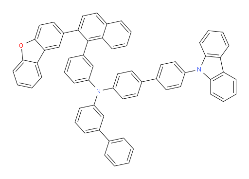 N-(4'-(9H-carbazol-9-yl)-[1,1'-biphenyl]-4-yl)-N-(3-(2-(dibenzo[b,d]furan-2-yl)naphthalen-1-yl)phenyl)-[1,1'-biphenyl]-3-amine