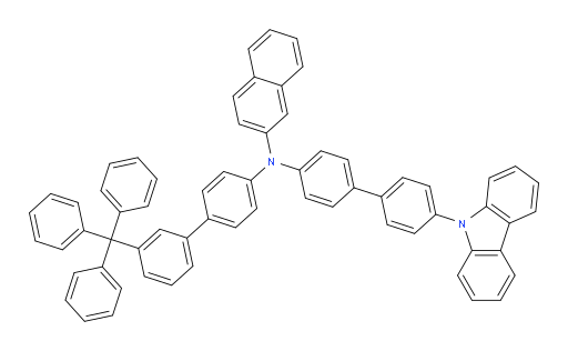N-(4'-(9H-carbazol-9-yl)-[1,1'-biphenyl]-4-yl)-N-(3'-trityl-[1,1'-biphenyl]-4-yl)naphthalen-2-amine