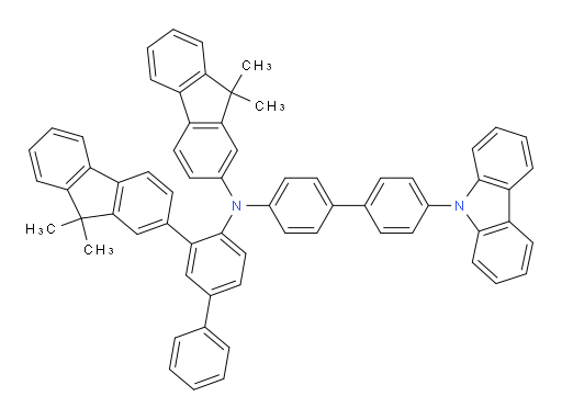 N-(4'-(9H-carbazol-9-yl)-[1,1'-biphenyl]-4-yl)-N-(3-(9,9-dimethyl-9H-fluoren-2-yl)-[1,1'-biphenyl]-4-yl)-9,9-dimethyl-9H-fluoren-2-amine