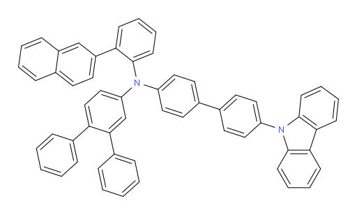N-(4'-(9H-carbazol-9-yl)-[1,1'-biphenyl]-4-yl)-N-(2-(naphthalen-2-yl)phenyl)-[1,1':2',1''-terphenyl]-4'-amine