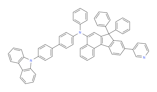N-(4'-(9H-carbazol-9-yl)-[1,1'-biphenyl]-4-yl)-N,7,7-triphenyl-9-(pyridin-3-yl)-7H-benzo[c]fluoren-5-amine