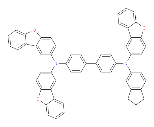 N4,N4,N4'-tris(dibenzo[b,d]furan-2-yl)-N4'-(2,3-dihydro-1H-inden-5-yl)-[1,1'-biphenyl]-4,4'-diamine