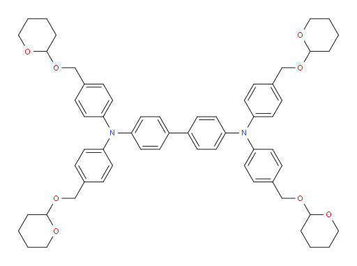 N4,N4,N4',N4'-tetrakis(4-(((tetrahydro-2H-pyran-2-yl)oxy)methyl)phenyl)-[1,1'-biphenyl]-4,4'-diamine