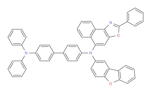 N4-(dibenzo[b,d]furan-2-yl)-N4',N4'-diphenyl-N4-(2-phenylnaphtho[1,2-d]oxazol-5-yl)-[1,1'-biphenyl]-4,4'-diamine