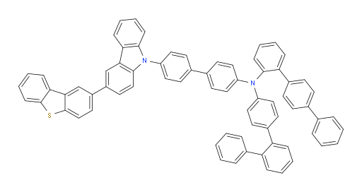 N-([1,1':4',1''-terphenyl]-2-yl)-N-(4'-(3-(dibenzo[b,d]thiophen-2-yl)-9H-carbazol-9-yl)-[1,1'-biphenyl]-4-yl)-[1,1':2',1''-terphenyl]-4-amine