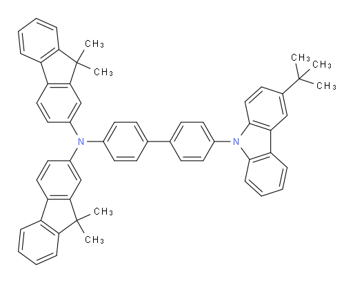 N-(4'-(3-(tert-butyl)-9H-carbazol-9-yl)-[1,1'-biphenyl]-4-yl)-N-(9,9-dimethyl-9H-fluoren-2-yl)-9,9-dimethyl-9H-fluoren-2-amine
