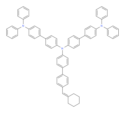 N4-(4'-(cyclohexylidenemethyl)-[1,1'-biphenyl]-4-yl)-N4-(4'-(diphenylamino)-[1,1'-biphenyl]-4-yl)-N4',N4'-diphenyl-[1,1'-biphenyl]-4,4'-diamine