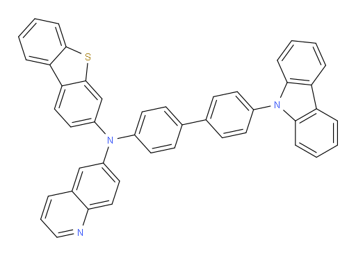 N-(4'-(9H-carbazol-9-yl)-[1,1'-biphenyl]-4-yl)-N-(dibenzo[b,d]thiophen-3-yl)quinolin-6-amine