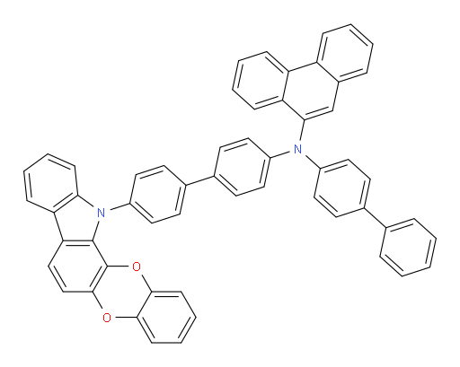 N-(4'-(12H-benzo[5,6][1,4]dioxino[2,3-a]carbazol-12-yl)-[1,1'-biphenyl]-4-yl)-N-([1,1'-biphenyl]-4-yl)phenanthren-9-amine