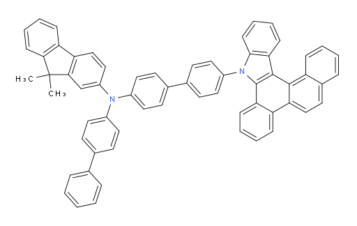 N-(4'-(11H-benzo[a]naphtho[2,1-c]carbazol-11-yl)-[1,1'-biphenyl]-4-yl)-N-([1,1'-biphenyl]-4-yl)-9,9-dimethyl-9H-fluoren-2-amine