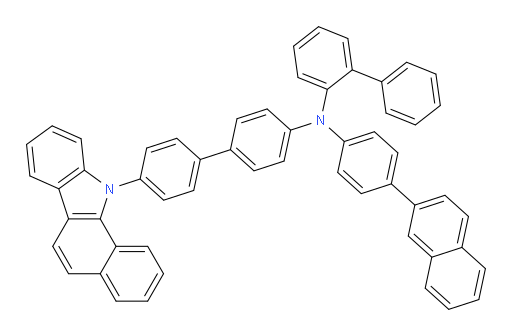 N-(4'-(11H-benzo[a]carbazol-11-yl)-[1,1'-biphenyl]-4-yl)-N-(4-(naphthalen-2-yl)phenyl)-[1,1'-biphenyl]-2-amine