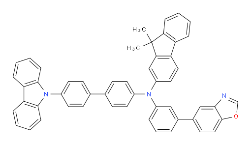N-(4'-(9H-carbazol-9-yl)-[1,1'-biphenyl]-4-yl)-N-(3-(benzo[d]oxazol-5-yl)phenyl)-9,9-dimethyl-9H-fluoren-2-amine