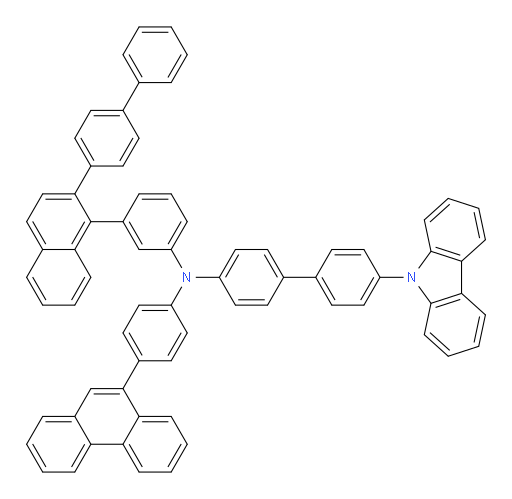 N-(3-(2-([1,1'-biphenyl]-4-yl)naphthalen-1-yl)phenyl)-4'-(9H-carbazol-9-yl)-N-(4-(phenanthren-9-yl)phenyl)-[1,1'-biphenyl]-4-amine