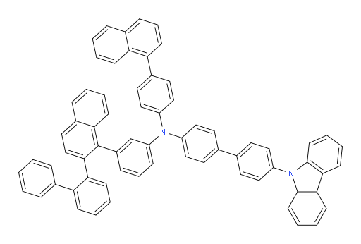 N-(3-(2-([1,1'-biphenyl]-2-yl)naphthalen-1-yl)phenyl)-4'-(9H-carbazol-9-yl)-N-(4-(naphthalen-1-yl)phenyl)-[1,1'-biphenyl]-4-amine