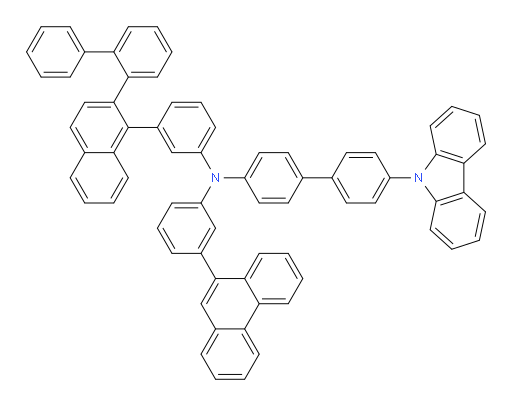 N-(3-(2-([1,1'-biphenyl]-2-yl)naphthalen-1-yl)phenyl)-4'-(9H-carbazol-9-yl)-N-(3-(phenanthren-9-yl)phenyl)-[1,1'-biphenyl]-4-amine