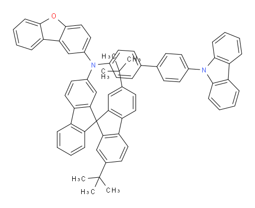 N-(4'-(9H-carbazol-9-yl)-[1,1'-biphenyl]-4-yl)-N-(2',7'-di-tert-butyl-9,9'-spirobi[fluoren]-2-yl)dibenzo[b,d]furan-2-amine