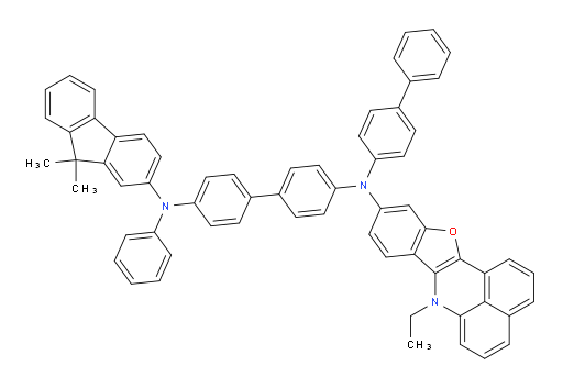 N4-([1,1'-biphenyl]-4-yl)-N4'-(9,9-dimethyl-9H-fluoren-2-yl)-N4-(7-ethyl-7H-benzo[de]benzofuro[3,2-b]quinolin-10-yl)-N4'-phenyl-[1,1'-biphenyl]-4,4'-diamine