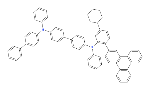 N4-([1,1'-biphenyl]-4-yl)-N4'-(5-cyclohexyl-2-(triphenylen-2-yl)phenyl)-N4,N4'-diphenyl-[1,1'-biphenyl]-4,4'-diamine