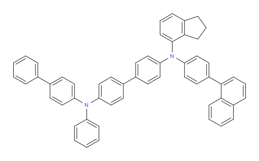 N4-([1,1'-biphenyl]-4-yl)-N4'-(2,3-dihydro-1H-inden-4-yl)-N4'-(4-(naphthalen-1-yl)phenyl)-N4-phenyl-[1,1'-biphenyl]-4,4'-diamine