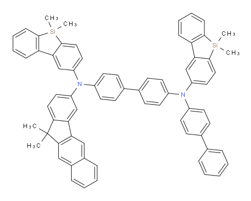 N4-([1,1'-biphenyl]-4-yl)-N4'-(11,11-dimethyl-11H-benzo[b]fluoren-3-yl)-N4,N4'-bis(5,5-dimethyl-5H-dibenzo[b,d]silol-2-yl)-[1,1'-biphenyl]-4,4'-diamine