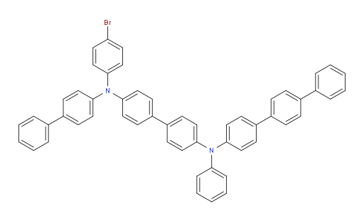 N4-([1,1'-biphenyl]-4-yl)-N4'-([1,1':4',1''-terphenyl]-4-yl)-N4-(4-bromophenyl)-N4'-phenyl-[1,1'-biphenyl]-4,4'-diamine