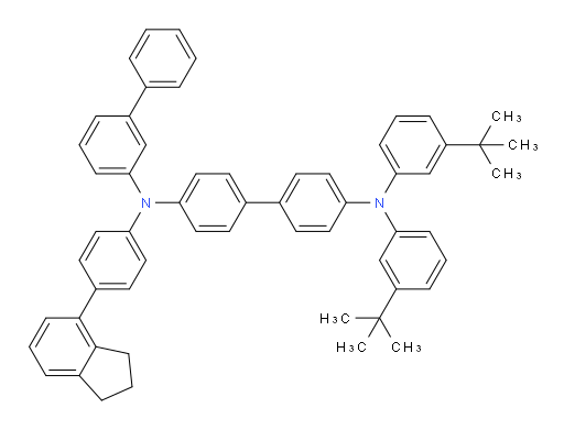 N4-([1,1'-biphenyl]-3-yl)-N4',N4'-bis(3-(tert-butyl)phenyl)-N4-(4-(2,3-dihydro-1H-inden-4-yl)phenyl)-[1,1'-biphenyl]-4,4'-diamine