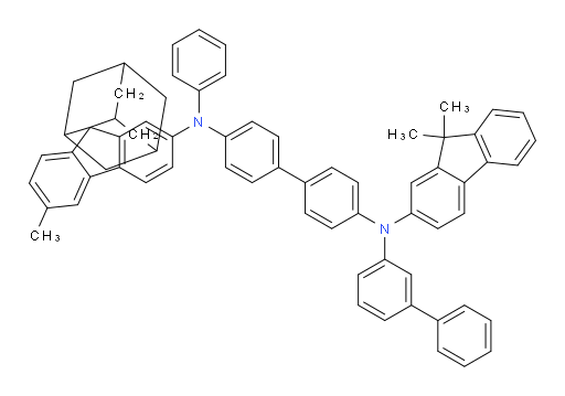 N4-([1,1'-biphenyl]-3-yl)-N4-(9,9-dimethyl-9H-fluoren-2-yl)-N4'-(3'-methylspiro[adamantane-2,9'-fluoren]-7'-yl)-N4'-phenyl-[1,1'-biphenyl]-4,4'-diamine