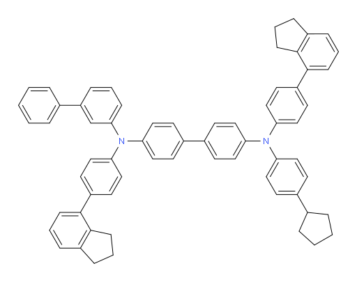 N4-([1,1'-biphenyl]-3-yl)-N4'-(4-cyclopentylphenyl)-N4,N4'-bis(4-(2,3-dihydro-1H-inden-4-yl)phenyl)-[1,1'-biphenyl]-4,4'-diamine