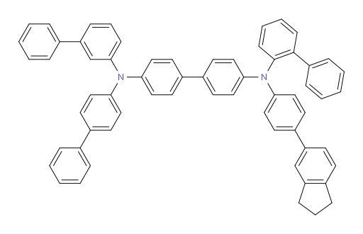 N4-([1,1'-biphenyl]-2-yl)-N4'-([1,1'-biphenyl]-3-yl)-N4'-([1,1'-biphenyl]-4-yl)-N4-(4-(2,3-dihydro-1H-inden-5-yl)phenyl)-[1,1'-biphenyl]-4,4'-diamine