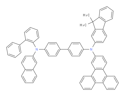 N4-([1,1'-biphenyl]-2-yl)-N4'-(9,9-dimethyl-9H-fluoren-2-yl)-N4-(naphthalen-2-yl)-N4'-(triphenylen-2-yl)-[1,1'-biphenyl]-4,4'-diamine
