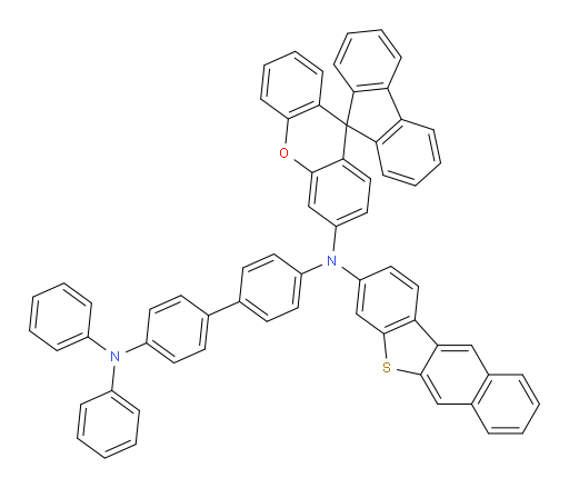N4-(benzo[b]naphtho[2,3-d]thiophen-3-yl)-N4',N4'-diphenyl-N4-(spiro[fluorene-9,9'-xanthen]-3'-yl)-[1,1'-biphenyl]-4,4'-diamine