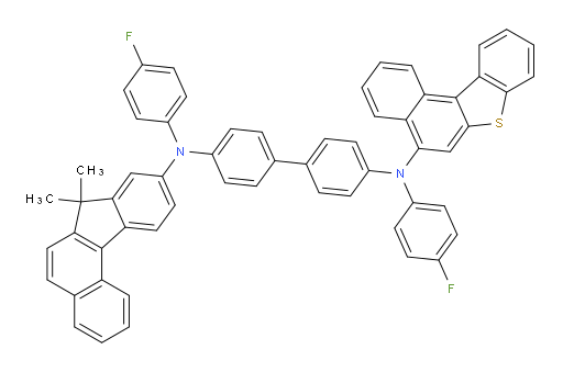 N4-(benzo[b]naphtho[1,2-d]thiophen-5-yl)-N4'-(7,7-dimethyl-7H-benzo[c]fluoren-9-yl)-N4,N4'-bis(4-fluorophenyl)-[1,1'-biphenyl]-4,4'-diamine