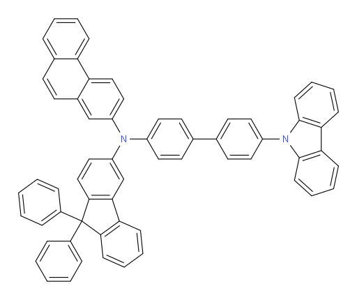 N-(4'-(9H-carbazol-9-yl)-[1,1'-biphenyl]-4-yl)-N-(9,9-diphenyl-9H-fluoren-3-yl)phenanthren-2-amine