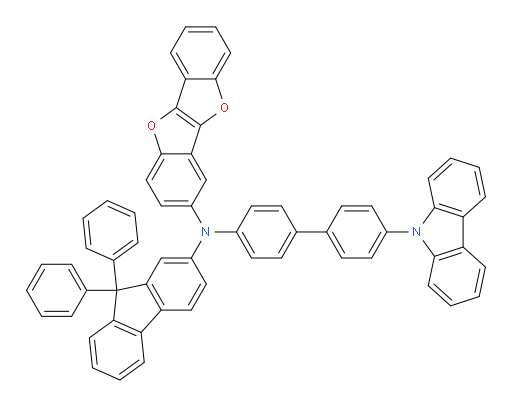N-(4'-(9H-carbazol-9-yl)-[1,1'-biphenyl]-4-yl)-N-(9,9-diphenyl-9H-fluoren-2-yl)benzofuro[3,2-b]benzofuran-3-amine