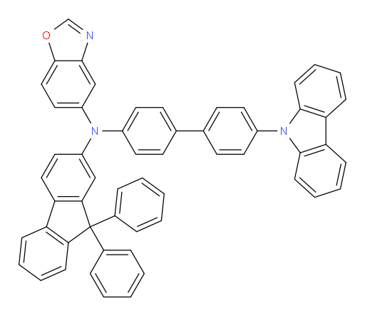 N-(4'-(9H-carbazol-9-yl)-[1,1'-biphenyl]-4-yl)-N-(9,9-diphenyl-9H-fluoren-2-yl)benzo[d]oxazol-5-amine