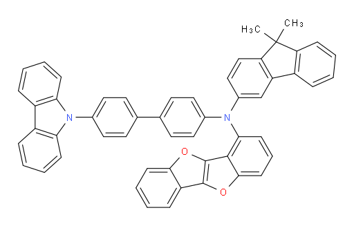 N-(4'-(9H-carbazol-9-yl)-[1,1'-biphenyl]-4-yl)-N-(9,9-dimethyl-9H-fluoren-3-yl)benzofuro[3,2-b]benzofuran-4-amine