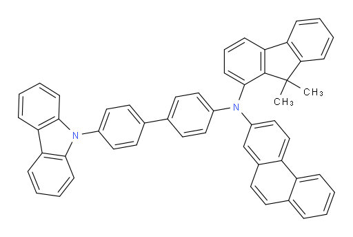 N-(4'-(9H-carbazol-9-yl)-[1,1'-biphenyl]-4-yl)-N-(9,9-dimethyl-9H-fluoren-1-yl)phenanthren-2-amine