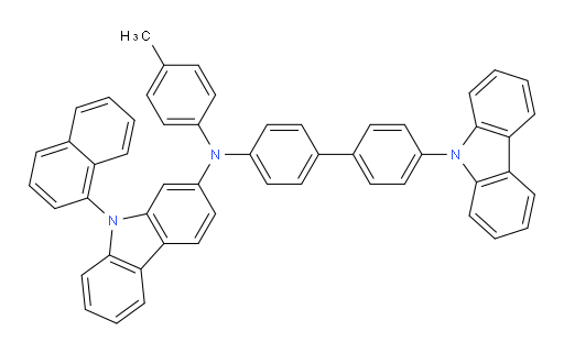 N-(4'-(9H-carbazol-9-yl)-[1,1'-biphenyl]-4-yl)-9-(naphthalen-1-yl)-N-(p-tolyl)-9H-carbazol-2-amine