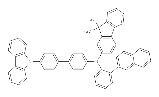 N-(4'-(9H-carbazol-9-yl)-[1,1'-biphenyl]-4-yl)-9,9-dimethyl-N-(2-(naphthalen-2-yl)phenyl)-9H-fluoren-2-amine
