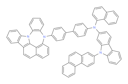 N-(4'-(4H-4,8b-diazaindeno[1,2,3-gh]pleiaden-4-yl)-[1,1'-biphenyl]-4-yl)-N-(naphthalen-1-yl)-9-(phenanthren-2-yl)-9H-carbazol-2-amine